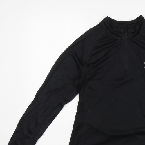 Karrimor Women’s Black UK 14 Running 1/4 Zip Long Sleeve Pullover Top