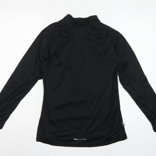 Karrimor Women’s Black UK 14 Running 1/4 Zip Long Sleeve Pullover Top