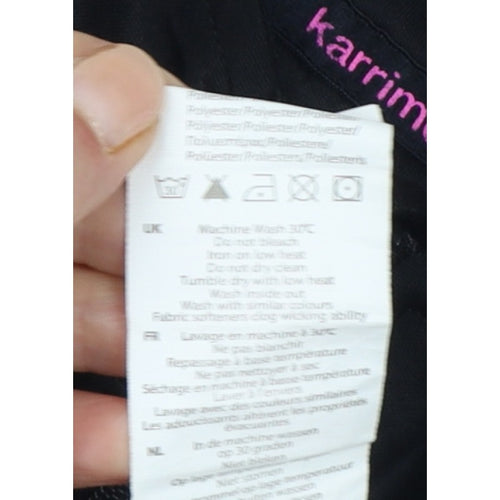 Karrimor Women’s Black UK 14 Running 1/4 Zip Long Sleeve Pullover Top
