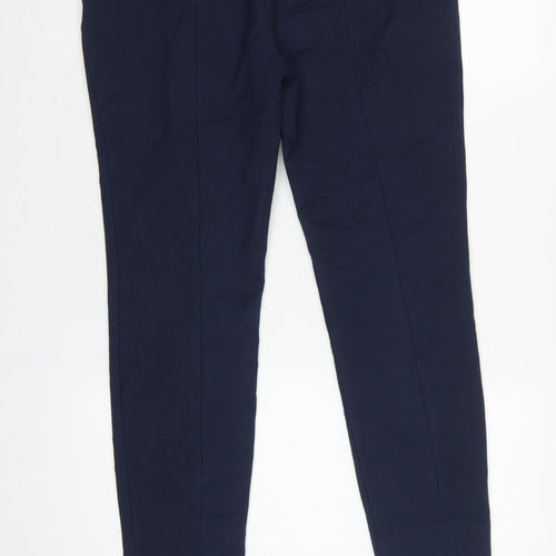 Zara Woman Navy Blue UK 16 XL Tapered Smart Dress Trousers