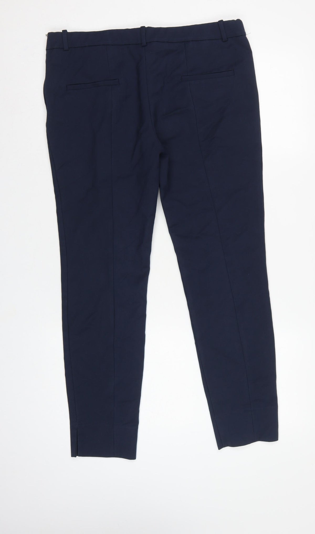 Zara Woman Navy Blue UK 16 XL Tapered Smart Dress Trousers