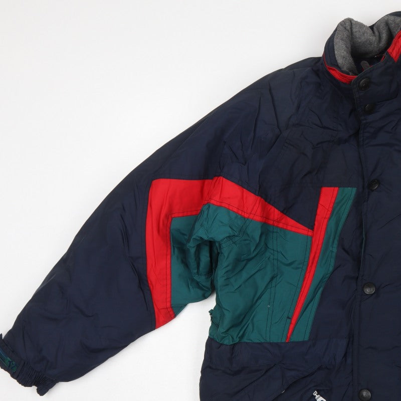 Trespass Men’s Navy M Technical Ski Puffer Jacket Colour Block