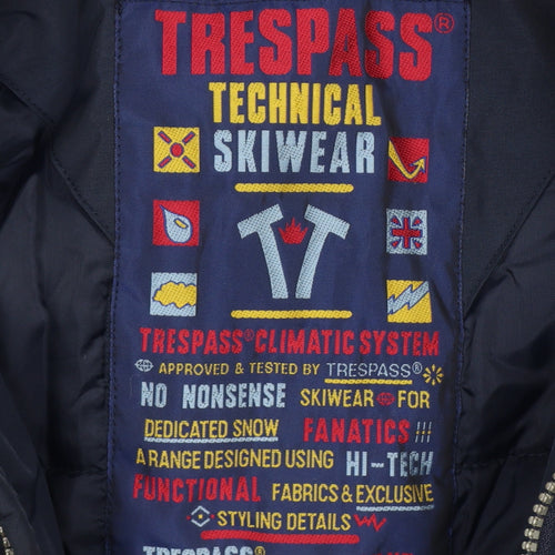 Trespass Men’s Navy M Technical Ski Puffer Jacket Colour Block