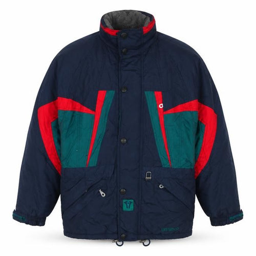 Trespass Men’s Navy M Technical Ski Puffer Jacket Colour Block