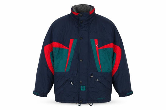 Trespass Men’s Navy M Technical Ski Puffer Jacket Colour Block