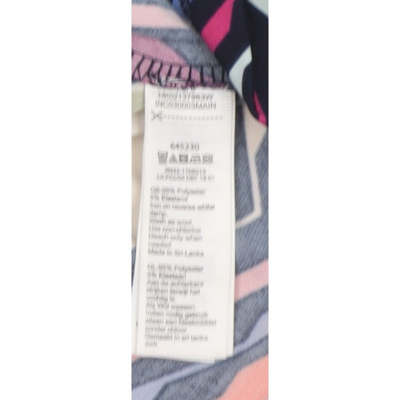 Monsoon Women Multicoloured Size 12 Geometric Long Wrap Maxi Dress