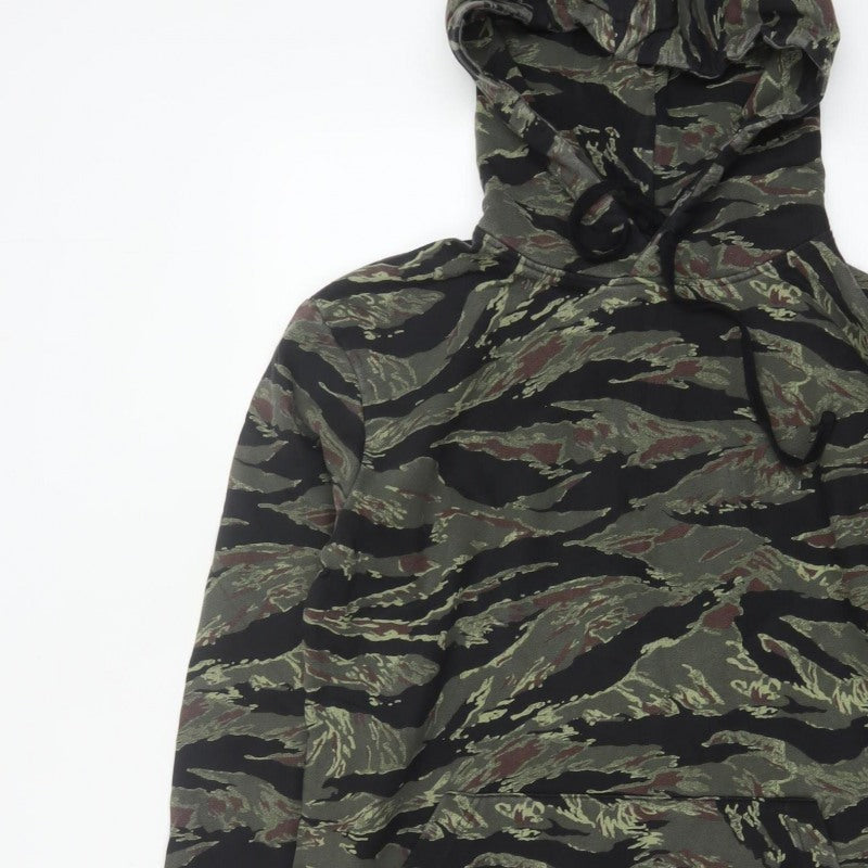 AllSaints Men's Multicoloured Camo Pullover Hoodie XS Cotton