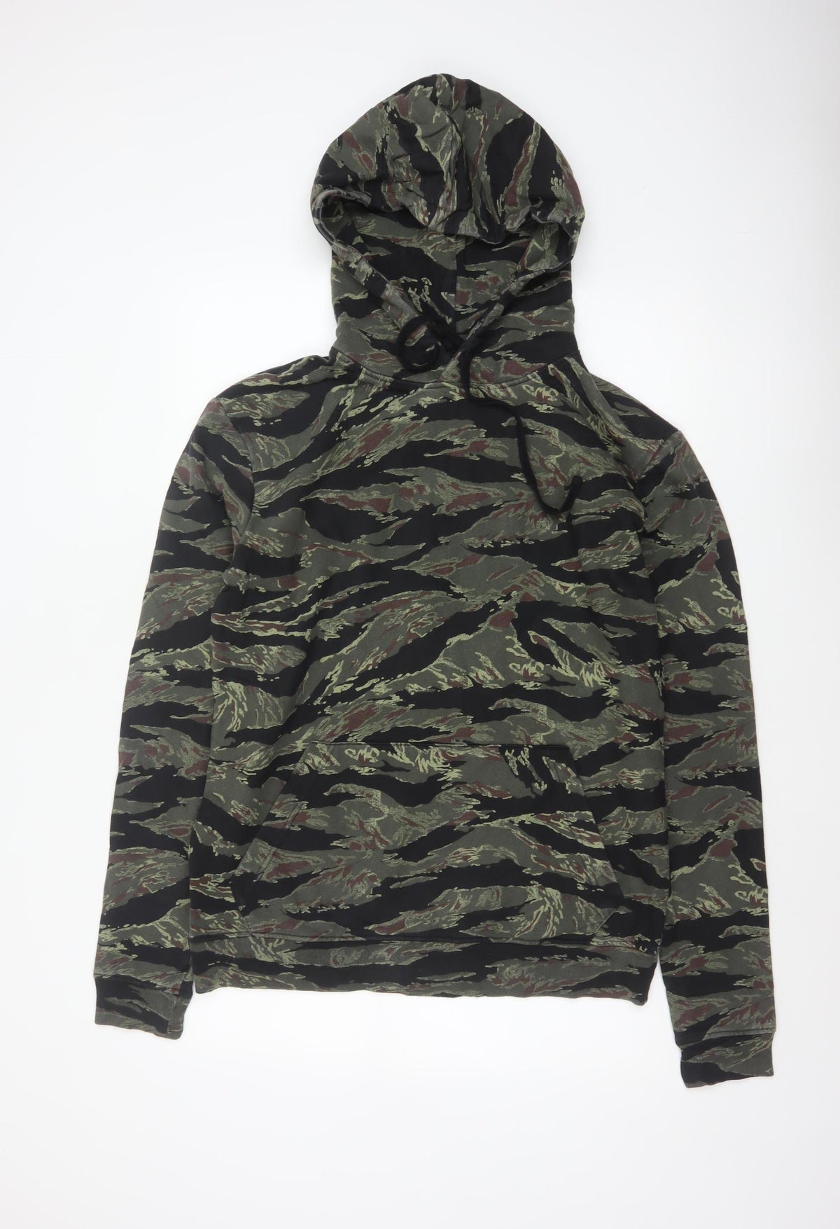 AllSaints Men's Multicoloured Camo Pullover Hoodie XS Cotton