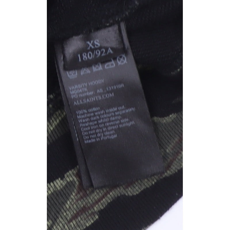 AllSaints Men's Multicoloured Camo Pullover Hoodie XS Cotton