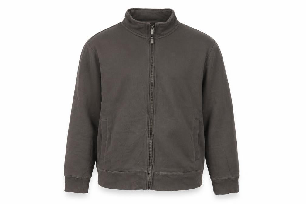 Marks and Spencer Men's Brown L Basic Zip Jacket Stand-Up Collar
