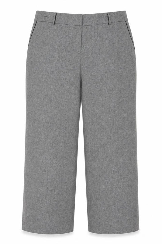 Next Women Grey Tailored Dress Trousers UK 22 Regular Straight Work