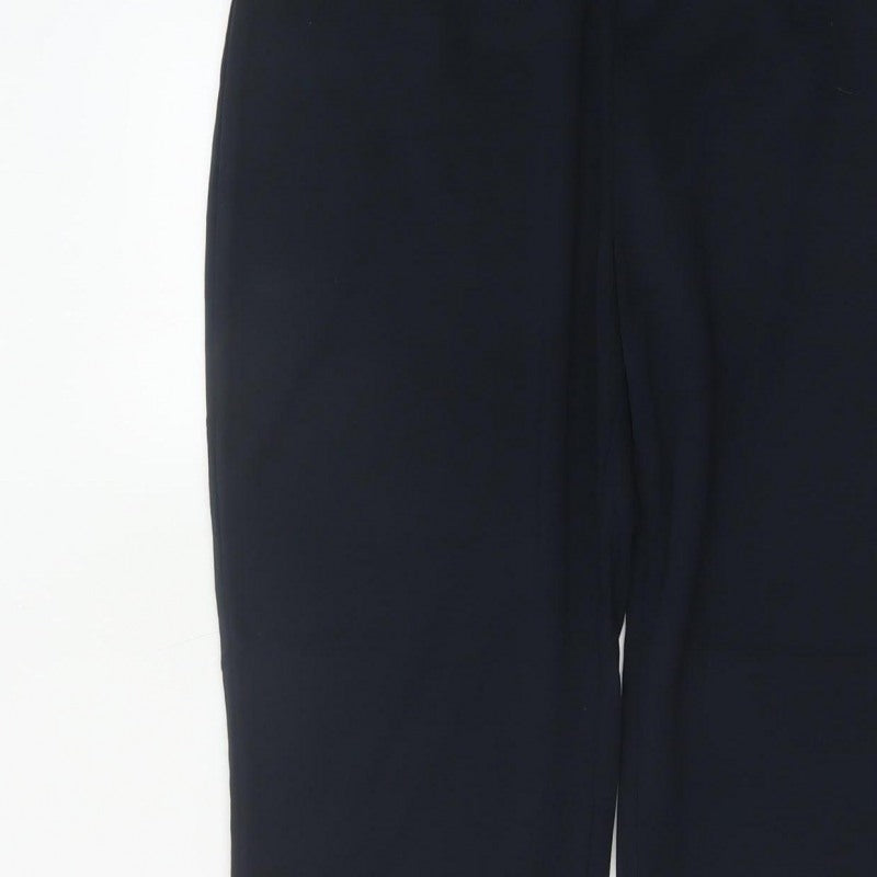 Marks and Spencer Women’s Navy Size 16 Short Tapered Pull-On Trousers