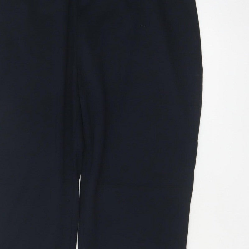 Marks and Spencer Women’s Navy Size 16 Short Tapered Pull-On Trousers