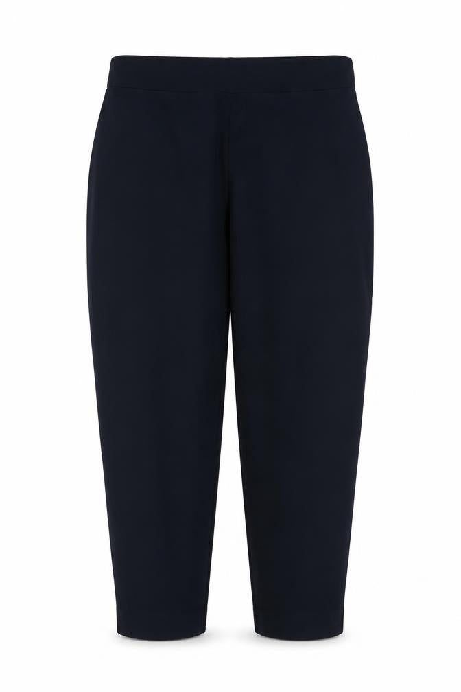 Marks and Spencer Women’s Navy Size 16 Short Tapered Pull-On Trousers