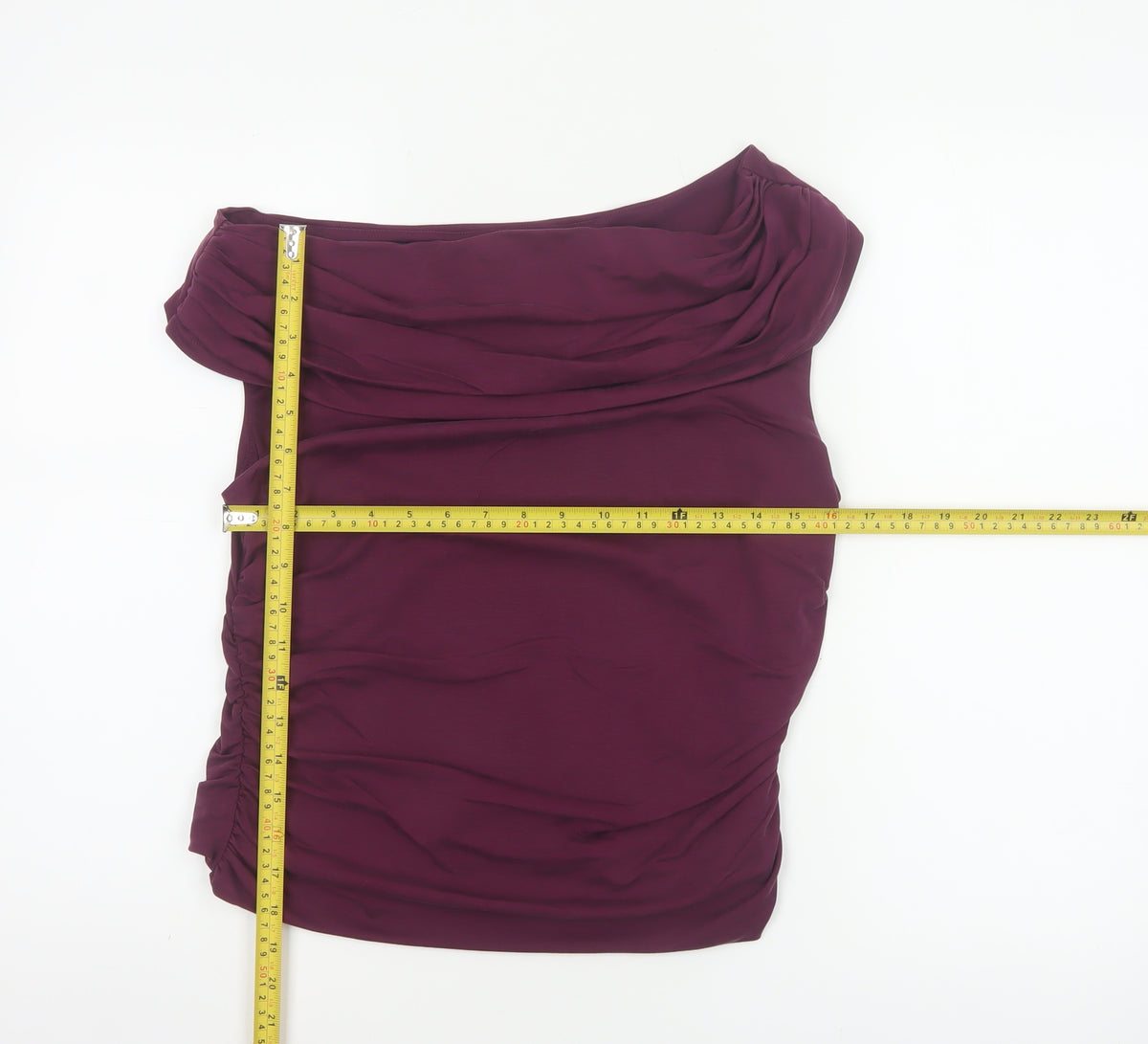 Marks & Spencer Autograph Women Purple Size 14 Off Shoulder Stretch Blouse