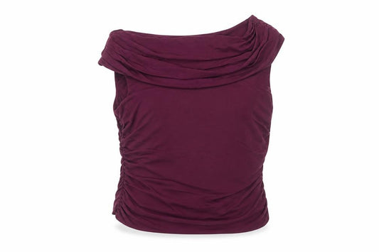 Marks & Spencer Autograph Women Purple Size 14 Off Shoulder Stretch Blouse