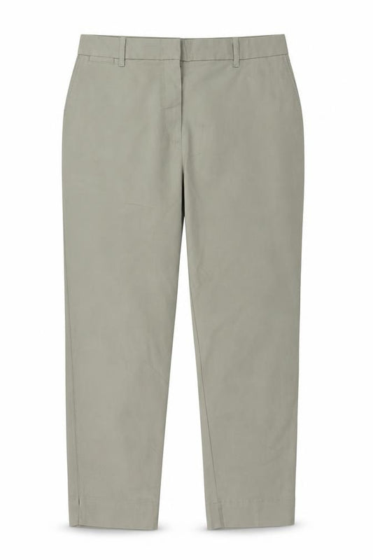 Marks and Spencer Women Green Size 14 Tapered Chino Trousers
