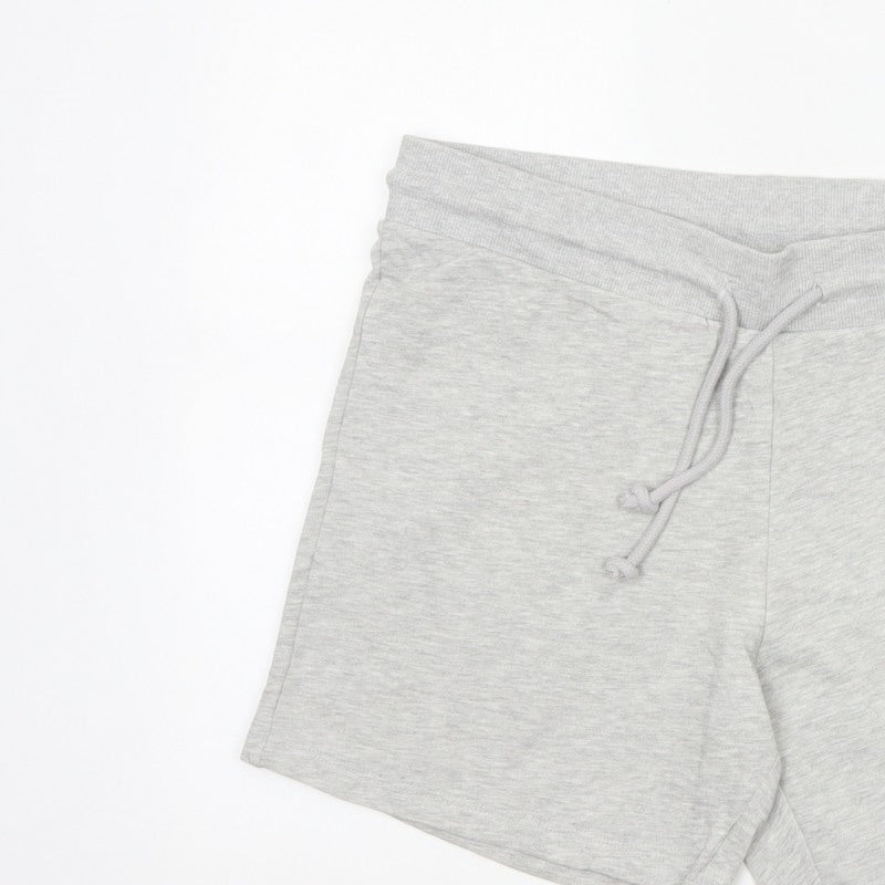 Jack & Jones Men’s Grey L Sweat Shorts Drawstring Logo Jersey