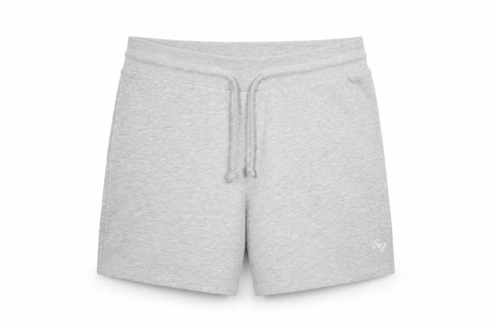 Jack & Jones Men’s Grey L Sweat Shorts Drawstring Logo Jersey