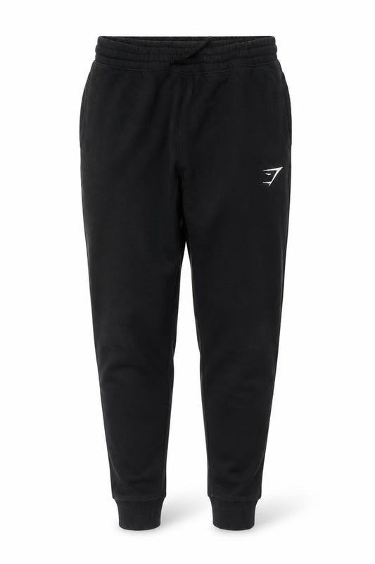Gymshark Men’s Black XS Slim Fit Logo Cuffed Jogger Trousers