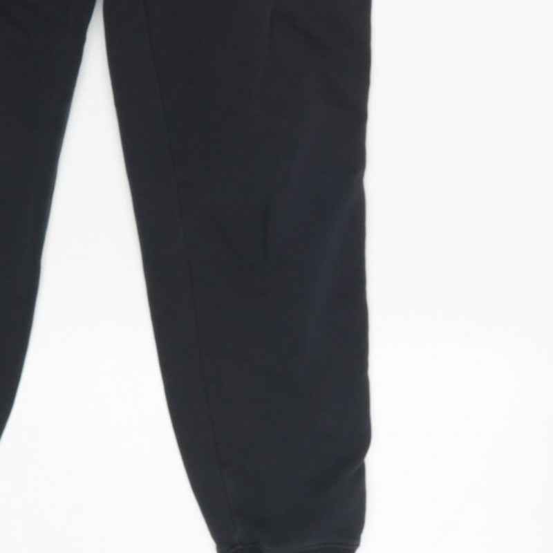 Nike Men's Black S Taped Logo Cuffed Sweatpants Joggers