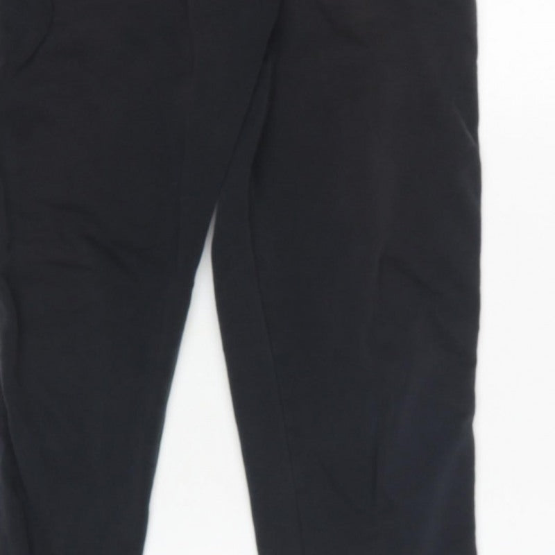 Nike Men's Black S Taped Logo Cuffed Sweatpants Joggers