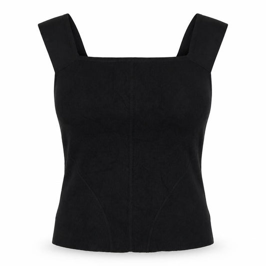 River Island Women’s Black Size 18 Camisole Square Neck Rib Knit Top