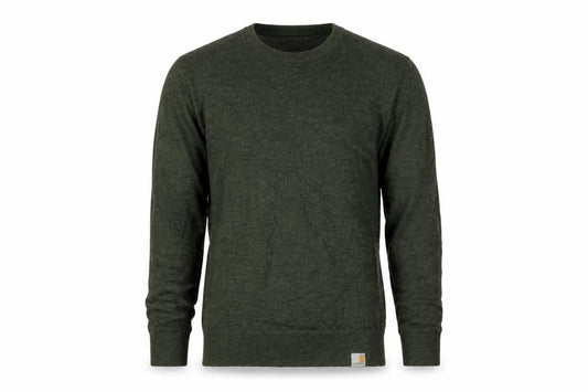 Carhartt WIP Men's Green XS Playoff Wool Crew Neck Pullover Jumper