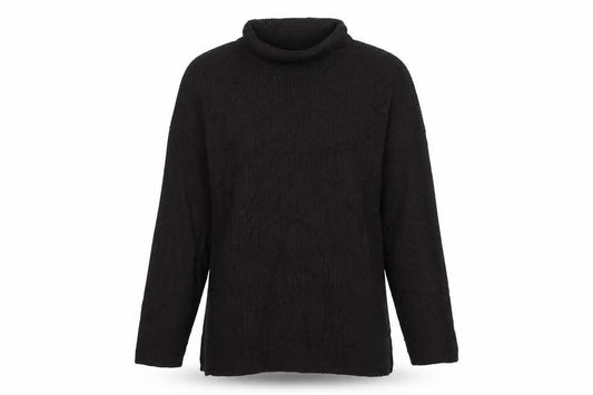 M&S Autograph Women Black L Merino Cashmere Roll Neck Jumper