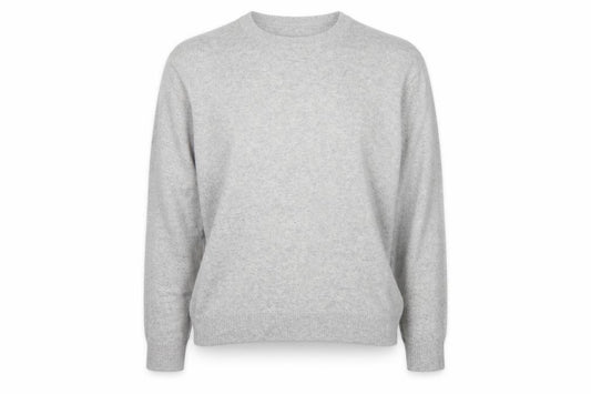 Autograph Women Grey UK 14 Pure Cashmere Crew Neck Knit Jumper