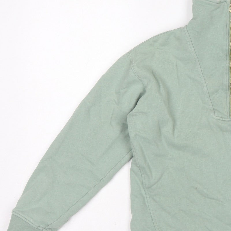 Joules Women's Soft Green UK 10 Pullover Half Zip Sweatshirt