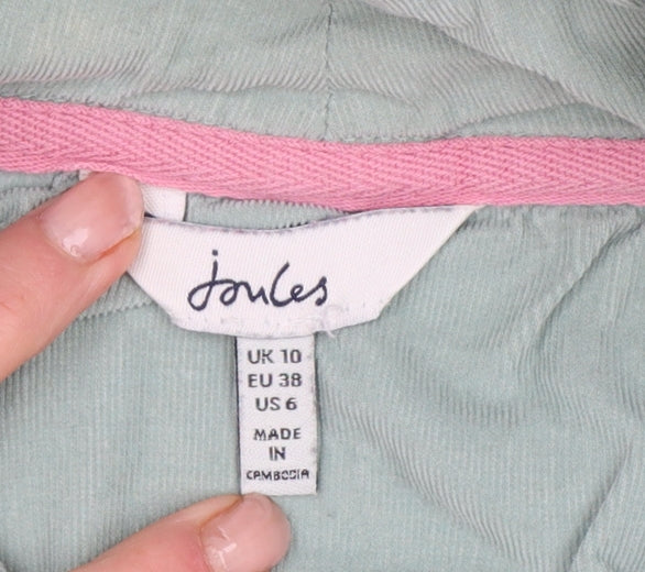 Joules Women's Soft Green UK 10 Pullover Half Zip Sweatshirt