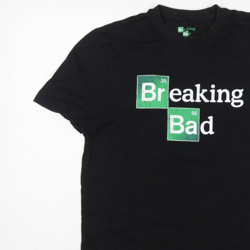 Breaking Bad Men’s Black XL Graphic Print Crew Neck T-Shirt