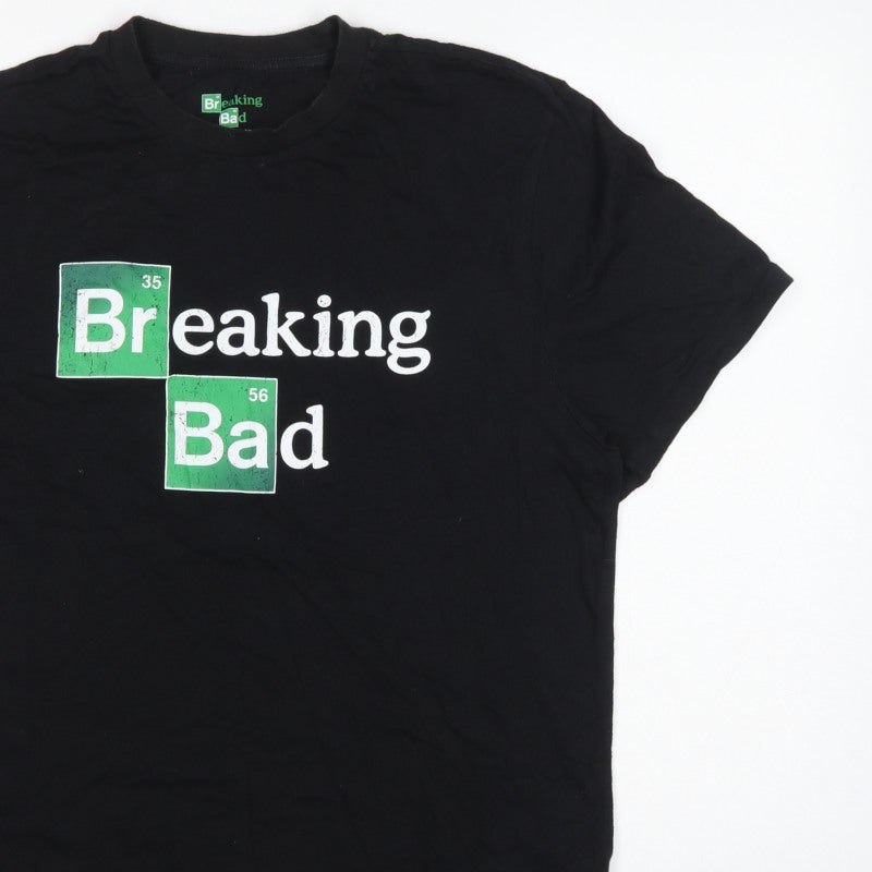 Breaking Bad Men’s Black XL Graphic Print Crew Neck T-Shirt