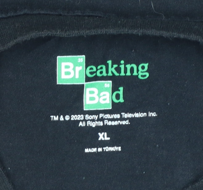 Breaking Bad Men’s Black XL Graphic Print Crew Neck T-Shirt