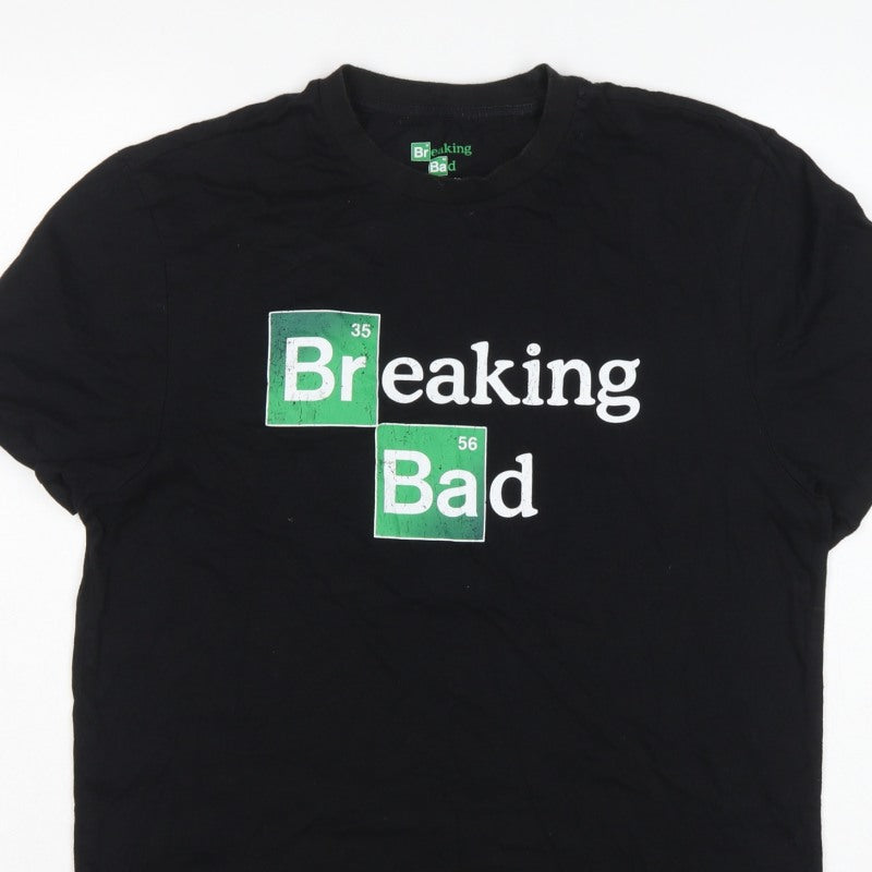 Breaking Bad Men’s Black XL Graphic Print Crew Neck T-Shirt