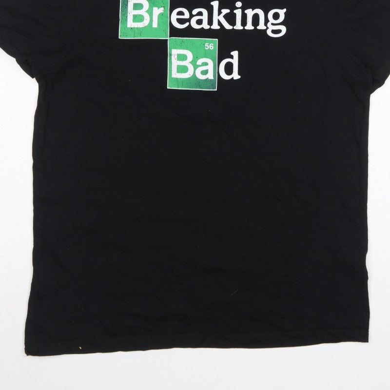 Breaking Bad Men’s Black XL Graphic Print Crew Neck T-Shirt