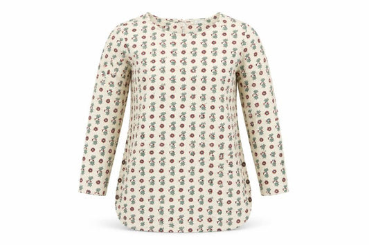 Fat Face Women’s Multicoloured Floral Tunic Blouse UK 8 Long Sleeve