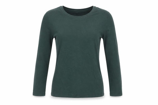 Sweaty Betty Women Green S Basic Long Sleeve Crew Neck Activewear T-Shirt