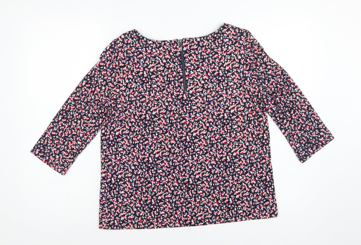 Phase Eight Women Multicoloured Floral 3/4 Sleeve Blouse Size 10