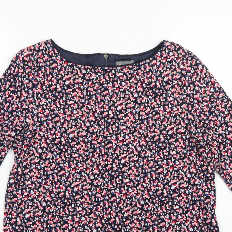Phase Eight Women Multicoloured Floral 3/4 Sleeve Blouse Size 10