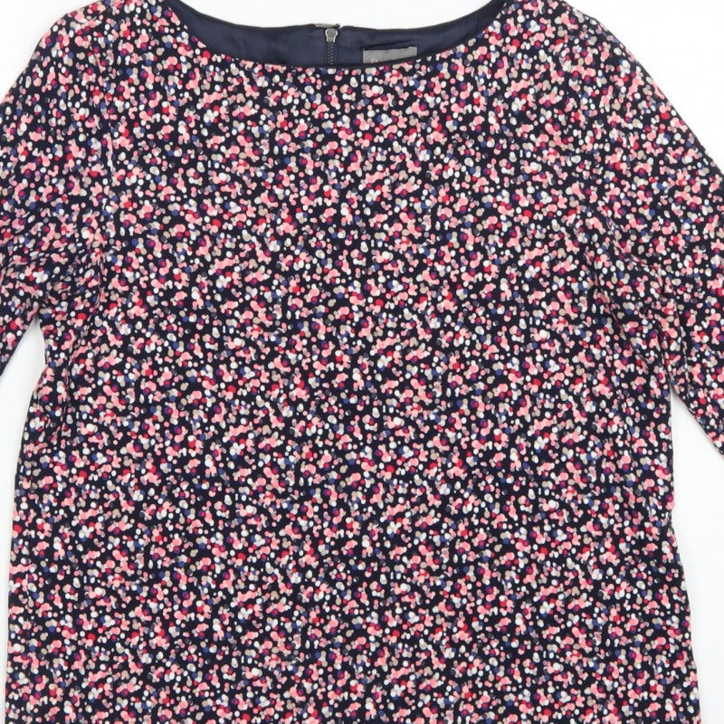 Phase Eight Women Multicoloured Floral 3/4 Sleeve Blouse Size 10