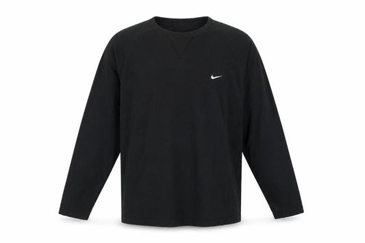 Nike Men’s Black L Long Sleeve Crew Neck Logo T-Shirt Stretch