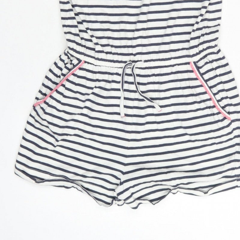 FatFace Girls Multicoloured 12-13 Years Striped Playsuit Pockets
