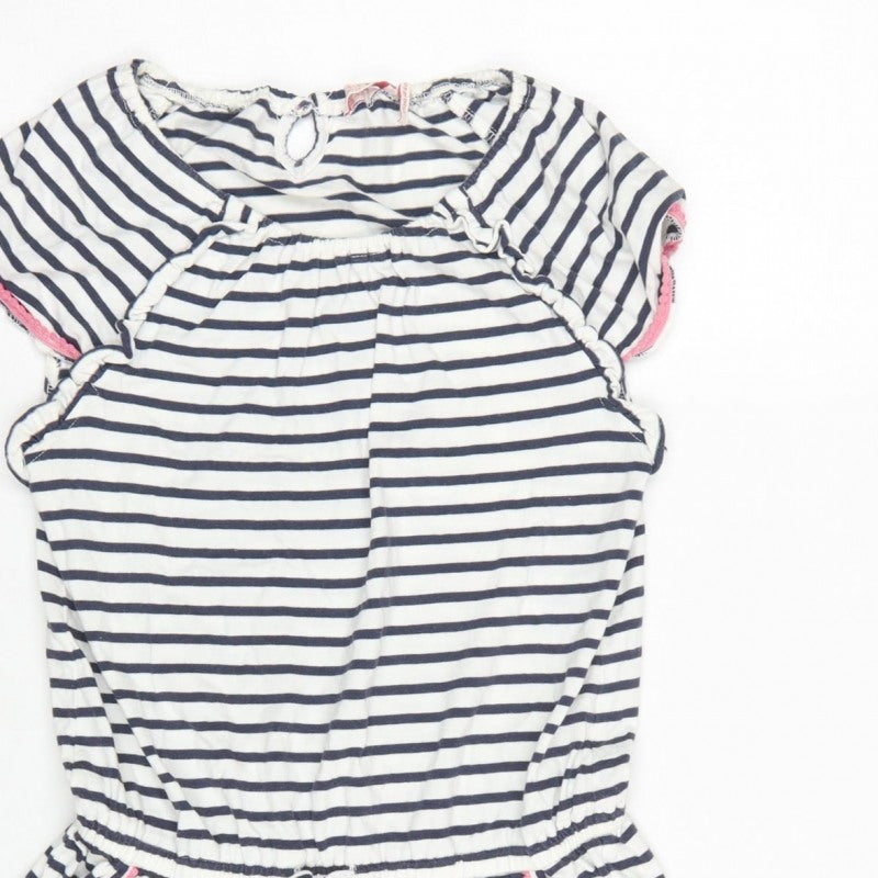 FatFace Girls Multicoloured 12-13 Years Striped Playsuit Pockets