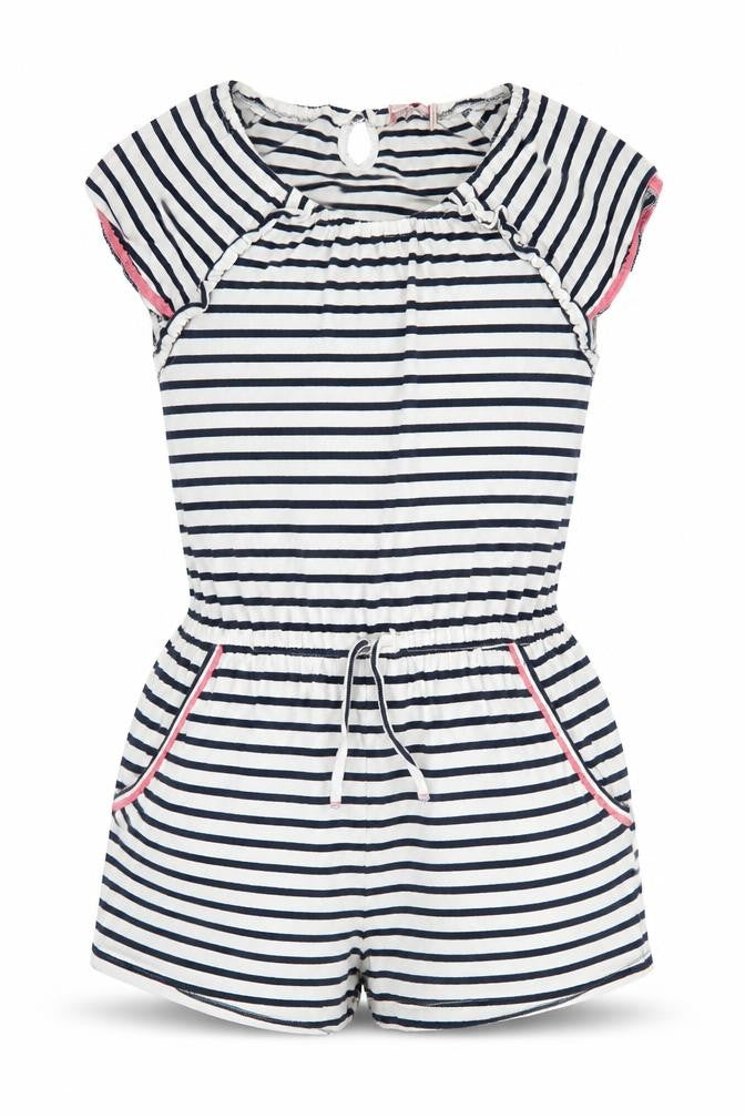 FatFace Girls Multicoloured 12-13 Years Striped Playsuit Pockets