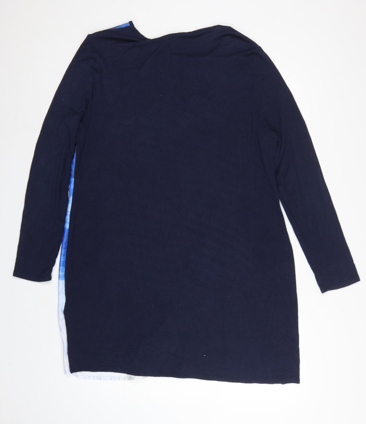 Phase Eight Women Blue Geometric Shift Dress Size 18 Long Sleeve