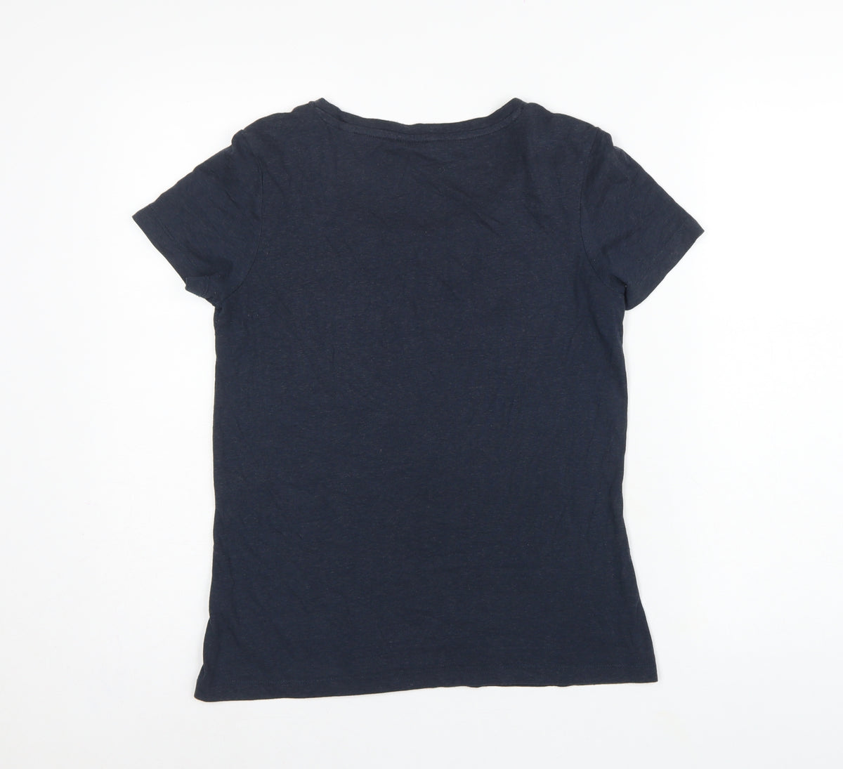 Jack Wills Women Blue UK 6 Basic Scoop Neck Pocket T-Shirt