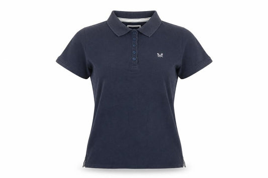 Crew Clothing Company Women’s Navy Size 12 Classic Cotton Polo Shirt