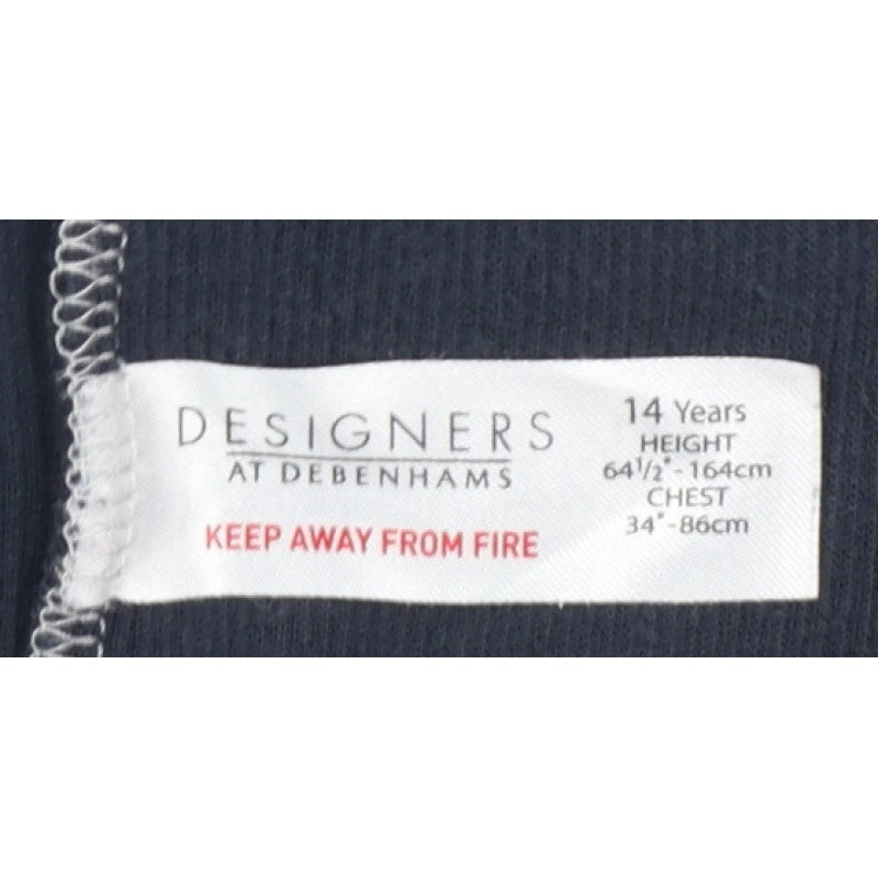 Jasper Conran Boys Blue Grey Striped Full Zip Jumper Age 14 Years